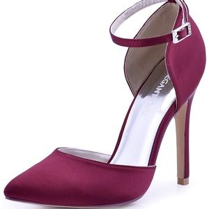 Elegant Park Satin Heels